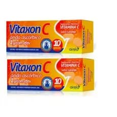 Vitamina C 1g Kit C/2 unidades- Vitaxon C/10 Comprimidos efervescentes