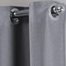 Cortina Linho Cru Cinza 2,80 x 2,30 Decorativa p/ Janela Escritório Quarto Sala
