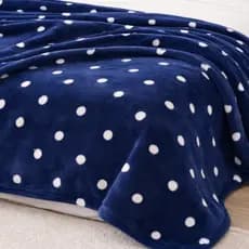 Cobertor Casal Flannel Poá 2,30x2,45m -Super Macio e Aconchegante / Quarto Cama Decoração