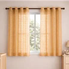 Cortina Voil Xadrez 2,00 largura x 1,40 de altura Decorativa Quarto Baby Menino Menina Bebê