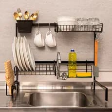 QUEIMA DE ESTOQUE!!! Cozinha Escorredor De Pratos Suspenso De 63 Cm Bancada Auto-Sustentável Luxo Prato De Cozinha