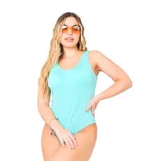 Body Regata Maguel Costa Nua Verde Tendência Moda Verão