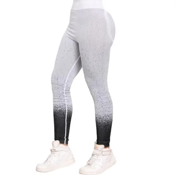 Calça Legging Cinza Academia Feminina Cintura Alta