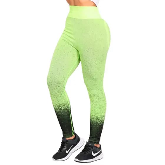 Calça Legging Verde Academia Feminina Cintura Alta