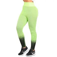 Calça Legging Verde Academia Feminina Cintura Alta
