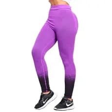 Calça Legging Roxo Academia Feminina Cintura Alta