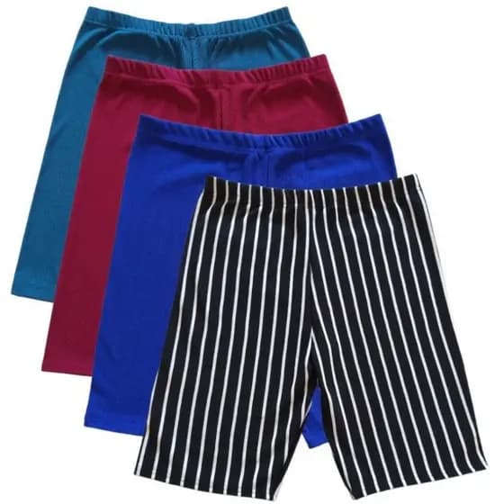 Kit Com 4 Bermudas Feminina Gorgurão Curve Plus Size Promoção