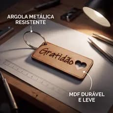 Chaveiro retangular MDF 2,5 x 5,5cm