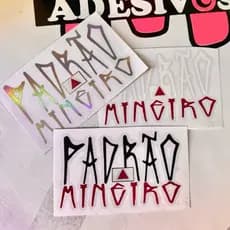 Adesivo l Padrão Mineiro l 22, 17 ou 10cm
