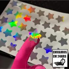 30 adesivos mini estrelinhas para decoração (2x2cm cada)