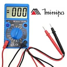 Multímetro Digital Minipa ET-1000 Profissional c/ Bateria e Beep Continuidade