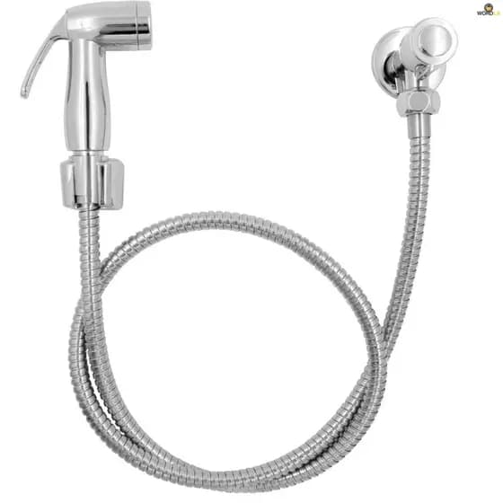 Ducha Higiênica Inox Com Gatilho em ABS 1/4 De Volta