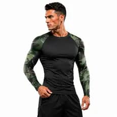 CAMISA BLUSA TÉRMICA MANGA LONGA RASH GUARD CORRIDA JIU JITSU MMA MUAYTHAI LUTA DRYFIT — MOSTRUÁRIO