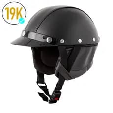 CAPACETE MOTO ELÉTRICA SCOOTER MOTOQUEIRO COQUINHO COURO BIKE CHOPPER CUSTOM HARLEY VINTAGE PRO TORK