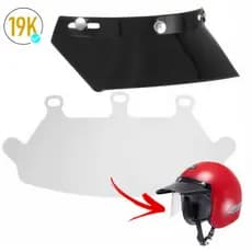VISEIRA CRISTAL COM PALA ORIGINAL PARA CAPACETE LIBERTY COMPACT PRO TORK MODELO 3 BOTÕES CUSTOM 788