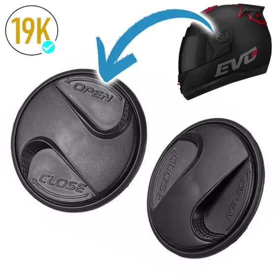 PARAFUSO VISEIRA PAR DE BOTÃO BOTÕES KIT FIXAÇÃO CAPACETE REPARO PRENDE VISEIRA CAPACETE — PRO TORK