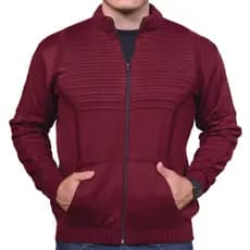 Jaqueta Masculina Blusa De Frio Casaco Aberto Com Bolso E Ziper Tricot