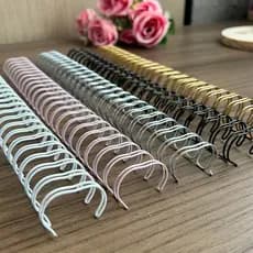 Wire-o para encardenação Garra Duplo Anel 04 Unidades -  2x1  - Garra Duplo com 23 aneis