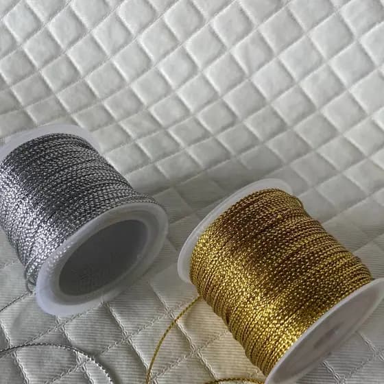 Cordão Metalizado 1.0mmx50M