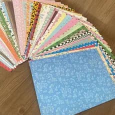 Papel Estampado  para Scrapbook -  Folhas A4 Dupla Face 180 gramas