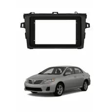 Moldura De Painel 2 Din Toyota Corolla 2009 á 2013 Multimidia 9 Polegadas