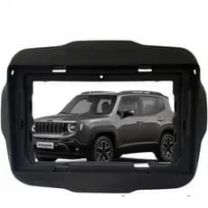 Moldura Painel Central Multimidia 9 Polegadas Jeep Renegade 2015 À 2021
