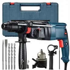 Martelete Rotativo Rompedor 1200W 12Pçs Furadeira De Impacto Promoção Queima de Estoque