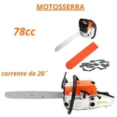 Motosserra Profissional 78cc Muito Potente Sabre 55cm Esquenta 6.6