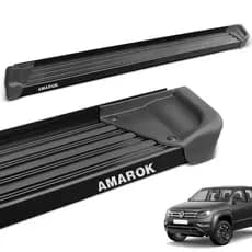 Estribo Lateral Amarok CD 2010 a 2025 Aluminio Preto A3