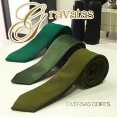 Gravata Slim Acabamento Premium Social