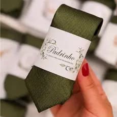 Gravata com TAG para padrinho de casamento