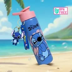GARRAFINHA STITCH SQUEEZE 700 ML BPA FREE  ACOMPANHA CHAVEIRO