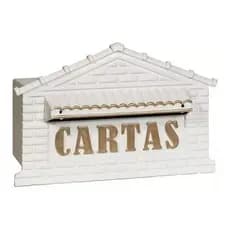 Caixa Carta Correios Branca ou Preta Embutir Parede PVC Moderno Resistente Imperdível