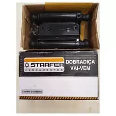 Par Dobradiça 4 polegadas Vai E Vem Starfer Aço Inox Ótima Qualidade Fácil Instalação Imperdível