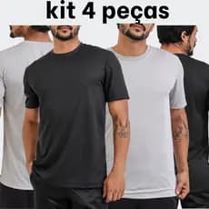 kit 4 camisa Dryfit academia masculina treino corrida camiseta