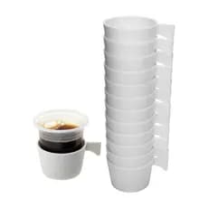 Suporte kit 12un Copete para Copo de Café Copinho 50ml com Alça Ideal Escritório