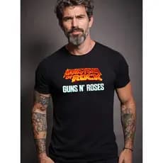 Camiseta Guns N Roses Banda Rock 100% Algodão Monsters Of Rock