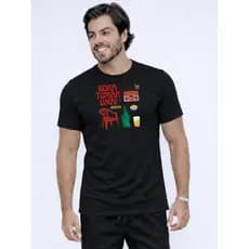 Camiseta Masculina Estampada Bora Tomar Uma Breja Estampa Divertida Modelo Unissex
