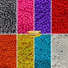 Kit Miçangas Infantil Bolinha 8mm Colorido Pulseira aprox 1000 pçs