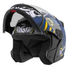 Capacete Moto Mixs Gladiator Anubis Articulado Escamoteável Acabamento Brilhante