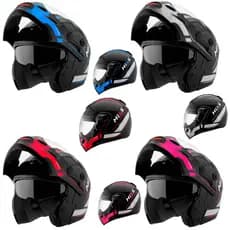 Capacete Moto Mixs Captiva Route Articulado Viseira interna fumê