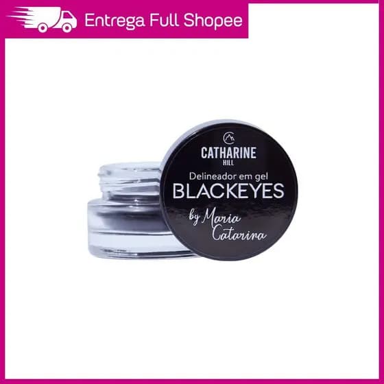 Delineador em Gel Preto Maria Catarina Catharine Hill BlackEyes Alta Cobertura A Prova DÁgua