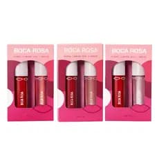 Combo Noite E Dia Hidra Lábios Boca Rosa Gloss Hidrante Labial Não Pegajoso