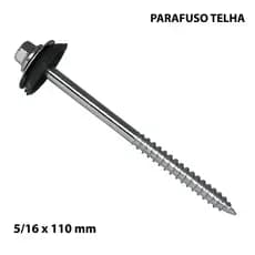PARAFUSO TELHA 5/16X110 MM C/ 25 ou 50 pçs