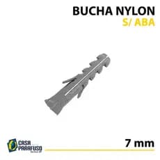 BUCHA NYLON C/ 7 mm - S/ ABA