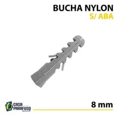 BUCHA NYLON C/ 8 mm - S/ ABA