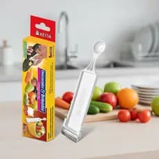 Descascador De Legumes e Boleador de Legumes e Frutas Aço Inox 2 Em 1 Keita