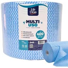 Perfex Pano Multiuso  c/ 600 Un 20x40 Azul panos de limpeza microfibra com alta absorção Rolo