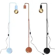 Luminária De Chão Coluna de iluminação Moderna Estilo Retrô - Ideal para canto de sala, cabeceira de cama