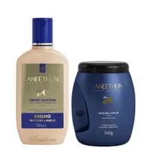 Kit Aneethun Linha A Creme De Silicone 250ml E Máscara 500g